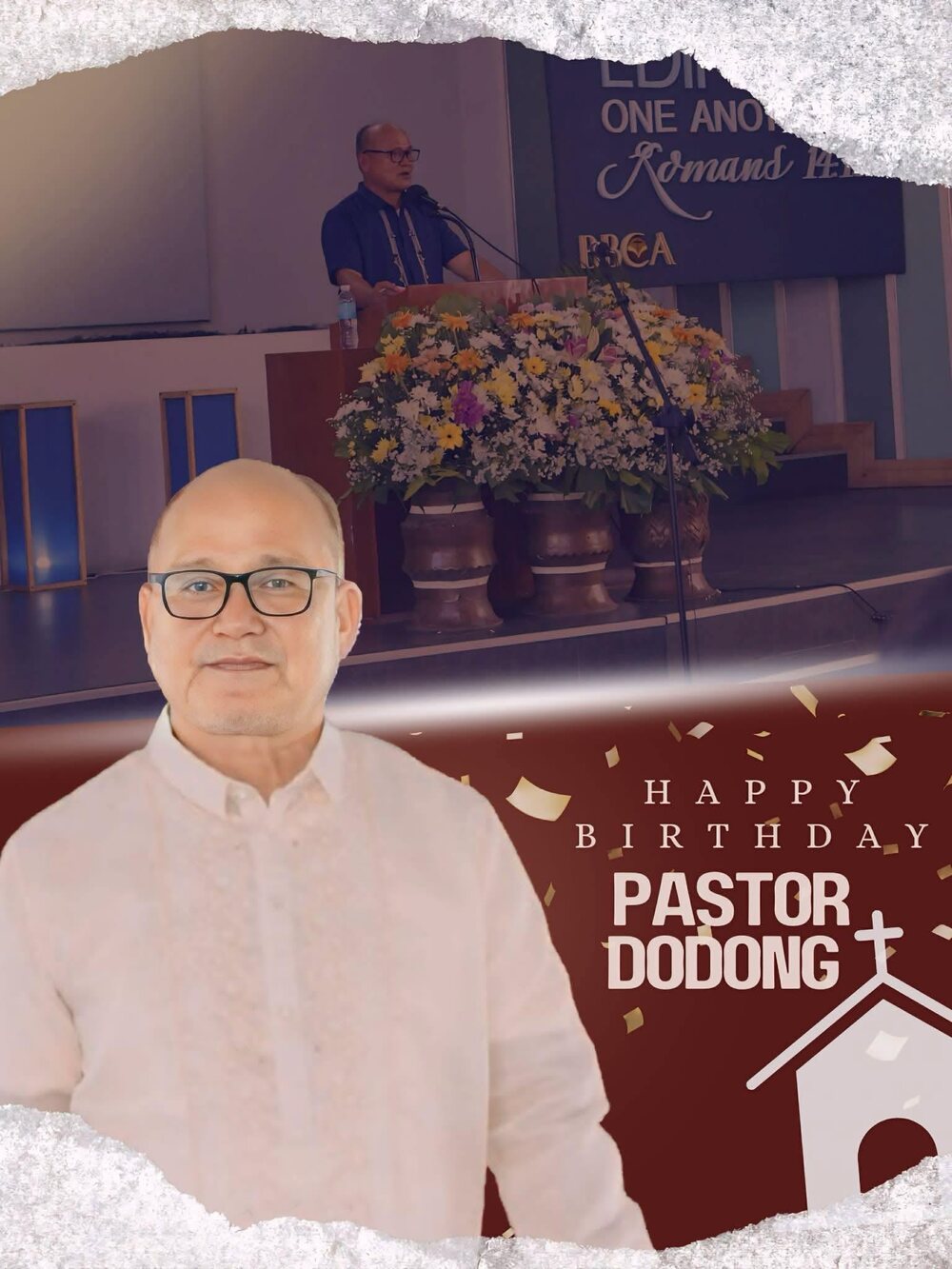 Pastor Dodong Curit, senior pastor of Bible Baptist Church Alicia